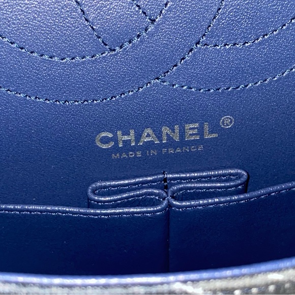 Auth Chanel Graffiti Small Reissue 225 Double Flap Classic Jersey Knit Bag - Picture 14 of 15